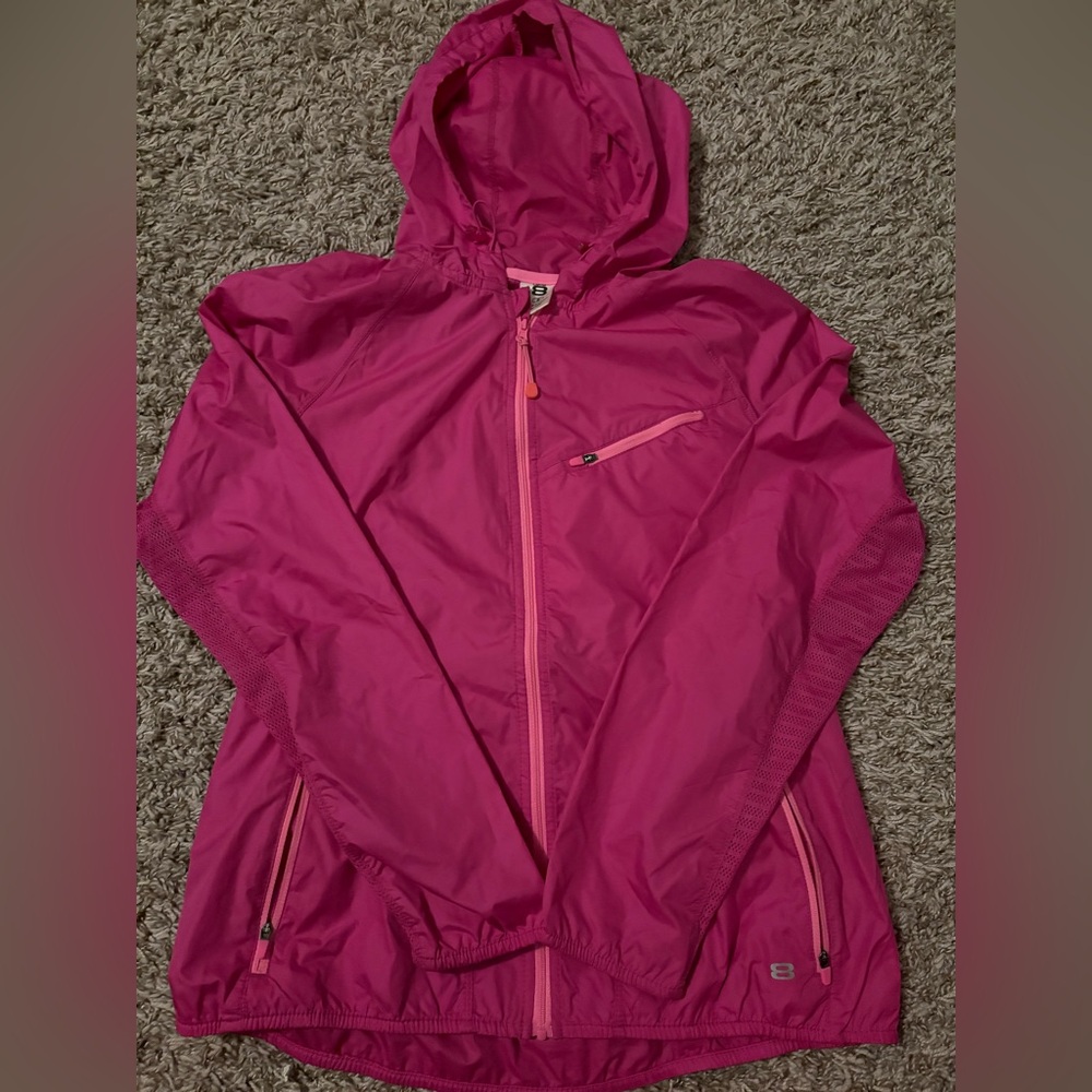 L8ter pink rain jacket